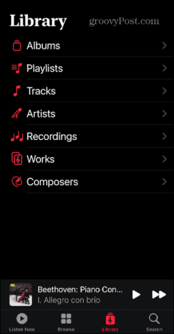 apple music classical library