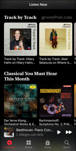 apple music classical listen now track by track