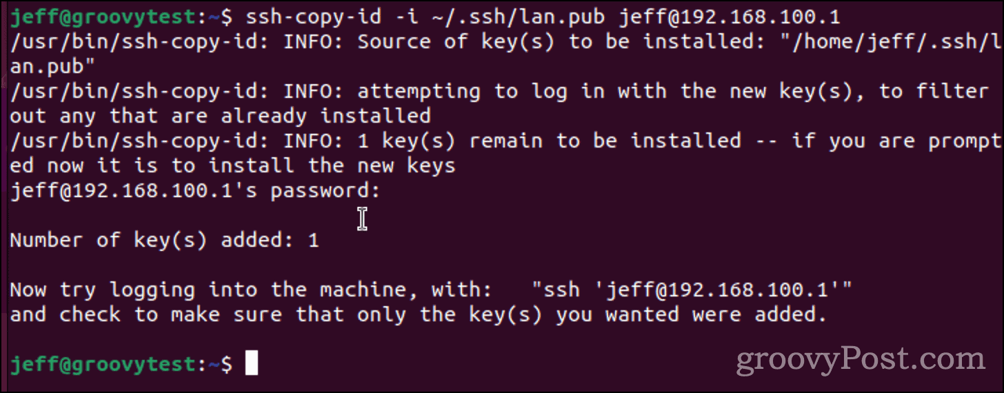 Copying your SSH key