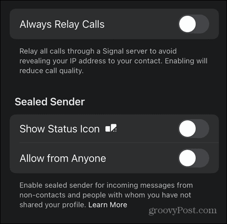 signal sealed sender