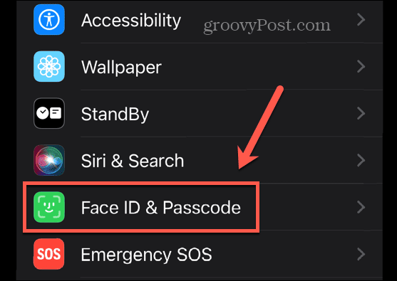 whatsapp face id and passcode settings