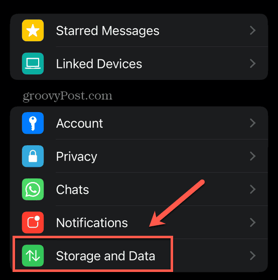 whatsapp storage and data